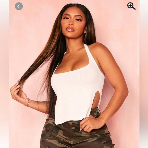 Shape Ribe Split Side Crop - Picture 2 of 2